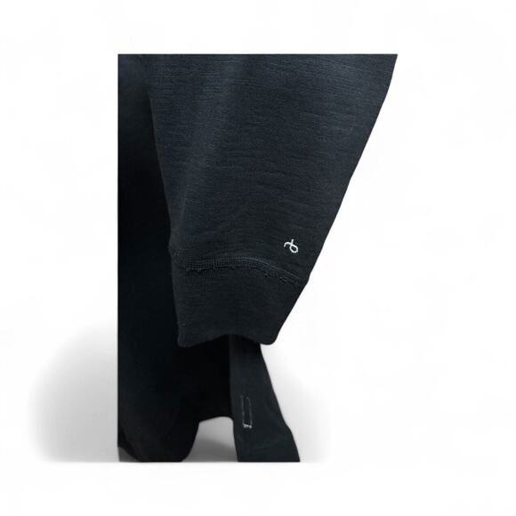 Rag and Bone Handmade Patch Black Sweatshirt Sz XXL - Picture 3 of 6